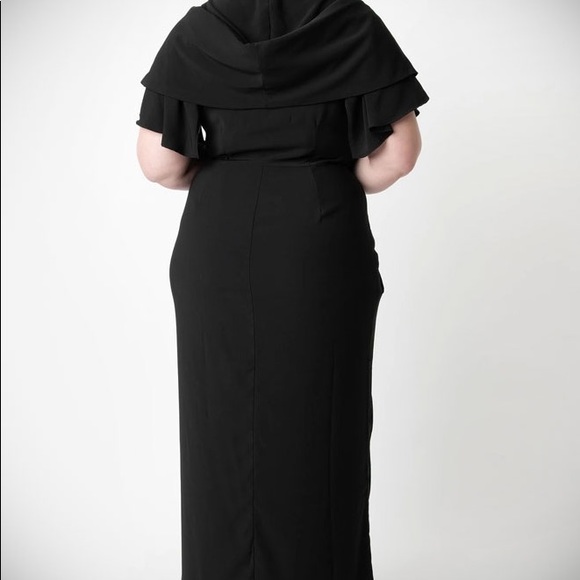 NWOT UV x Micheline Pitt Zhora Hooded 1940s Dress - Picture 4 of 11